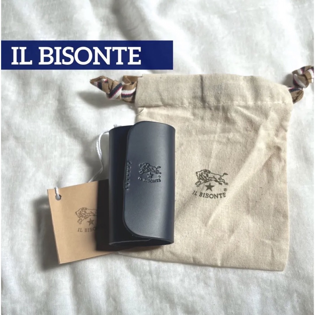 IL BISONTE(イルビゾンテ)のイルビゾンテ　キーケース　ネイビー　スマートキーケース　ILBISONTE 新品 メンズのファッション小物(キーケース)の商品写真