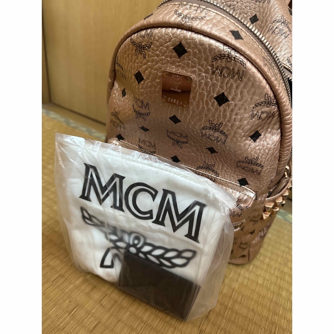 MCM リュック シャンパンピンクゴールド - リュック/バックパック