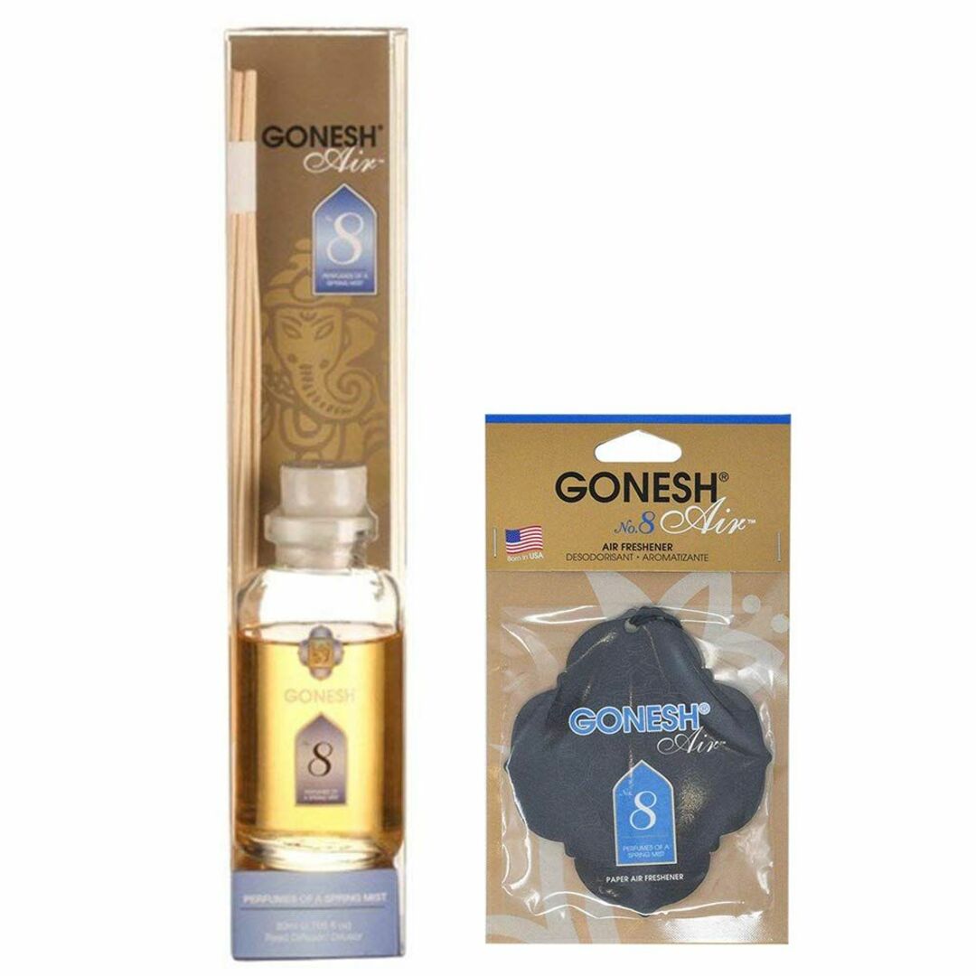 GONESH (ガーネッシュ) リードディフューザー 80ml ＋ ペーパーエア