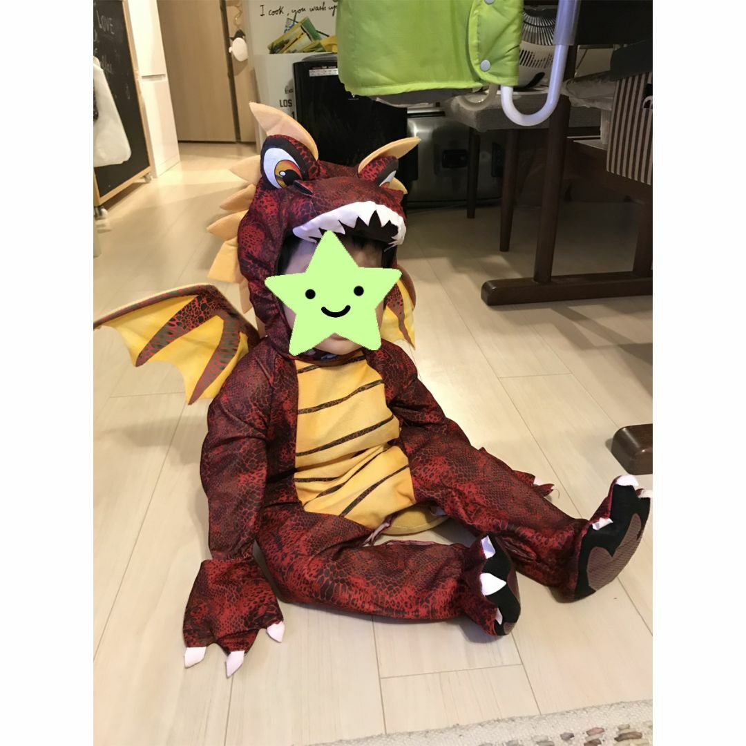 ★うーらーらー。様専用★ハロウィン コスプレ サイズ:1才〜2才 カリフォルニア キッズ/ベビー/マタニティのベビー服(~85cm)(その他)の商品写真