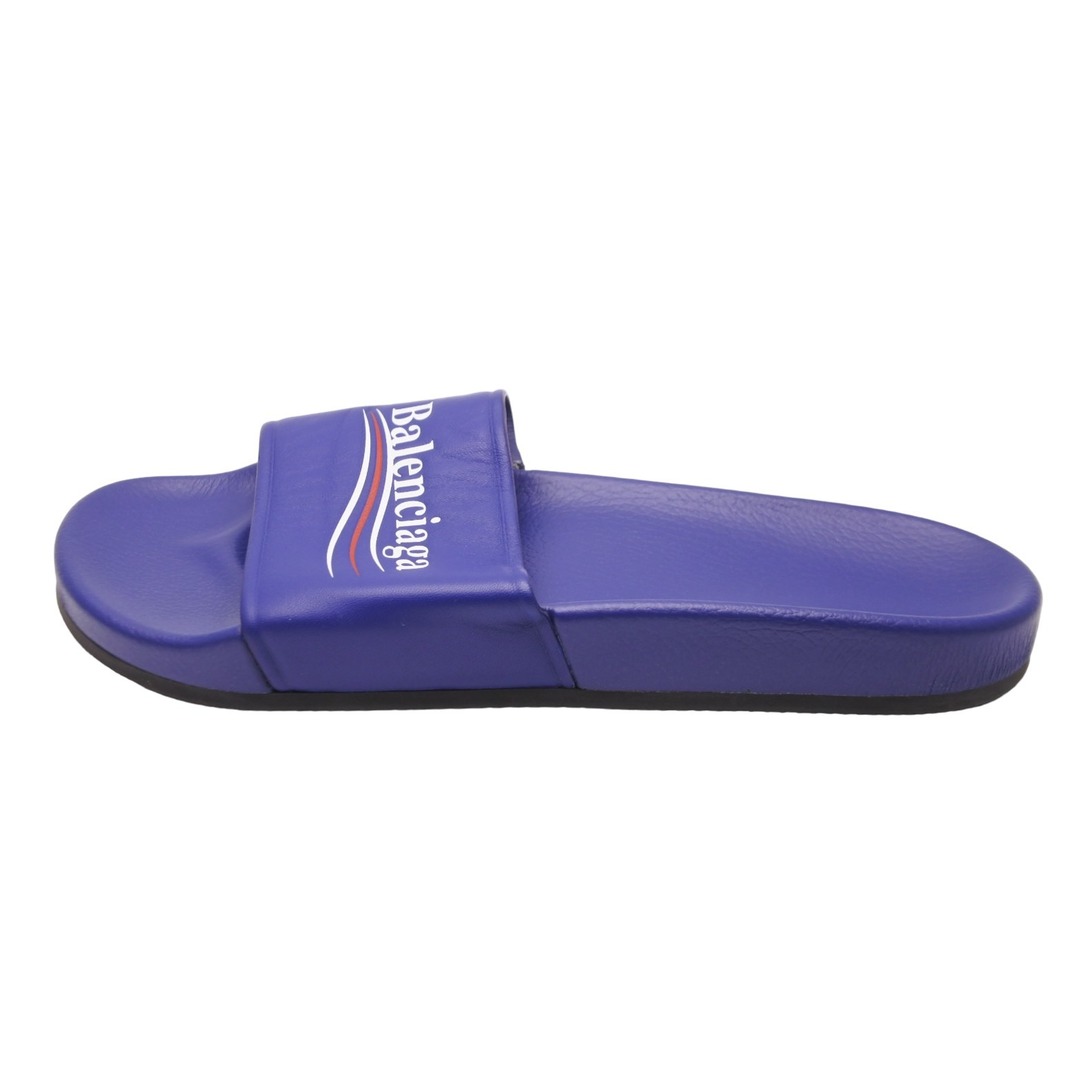 Balenciaga - BALENCIAGA バレンシアガ エンボスロゴ レザー サンダル