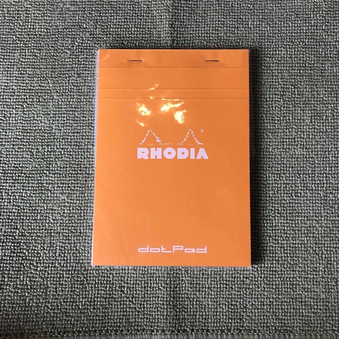 RHODIA(ロディア)の→新品〒【管理No.0706】ロディアdotPad No.16 オレンジ 2つ インテリア/住まい/日用品の文房具(ノート/メモ帳/ふせん)の商品写真