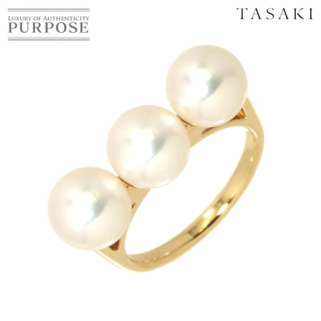 タサキ　TASAKI 750 K18 ダイヤモンド　パール リング　指輪