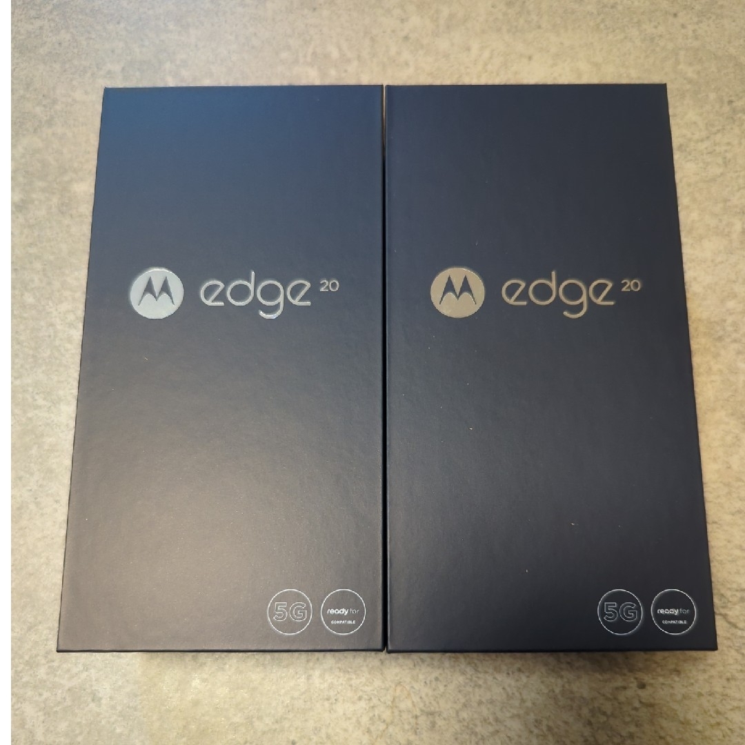 約163g【新品/2台】Motorola Edge 20 フロストオニキス SIMフリー