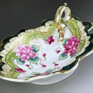 ノリタケ(Noritake)のオールドノリタケ 花文ナッツボウル 19.3㎝ キャンディーボウル 小物入れ(食器)