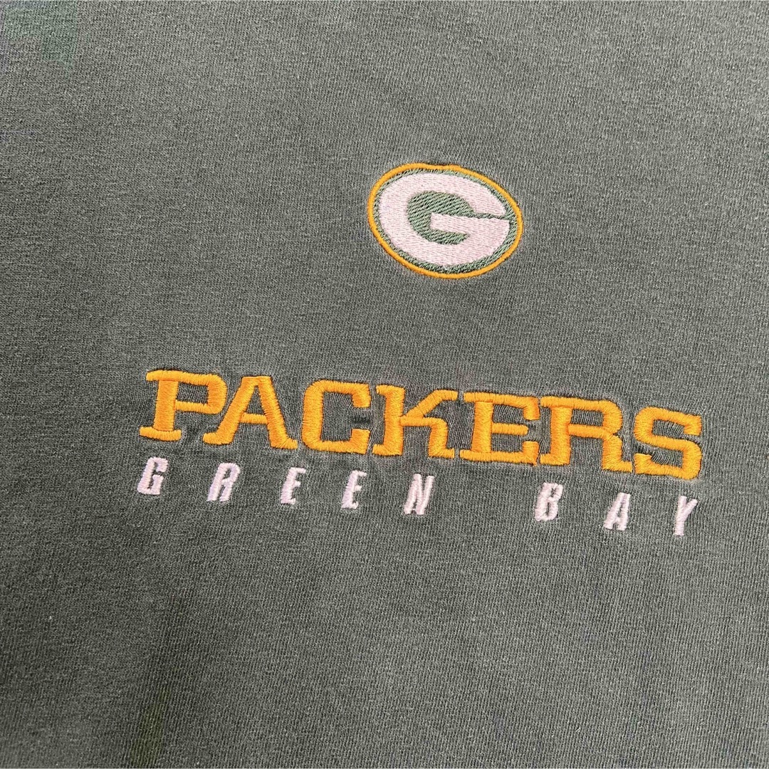 GREEN BAY PACKERS ロゴ入り グリーン系 Tシャツ ビックサイズ メンズのトップス(Tシャツ/カットソー(半袖/袖なし))の商品写真