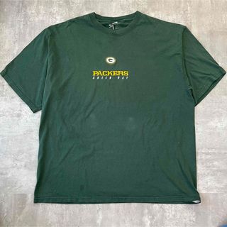 GREEN BAY PACKERS ロゴ入り グリーン系 Tシャツ ビックサイズ(Tシャツ/カットソー(半袖/袖なし))