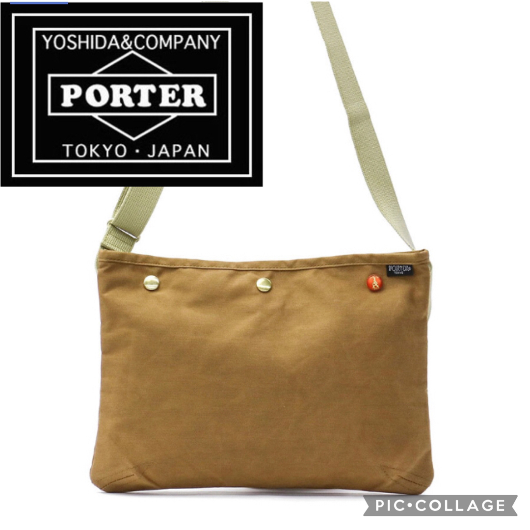 PORTER(ポーター)の【新品未使用】ポーター　サコッシュ　コッピ　キャメル メンズのバッグ(ショルダーバッグ)の商品写真