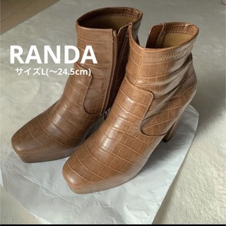 ランダ(RANDA)のRANDA ランダ ストレッチショートブーツ(ブーツ)