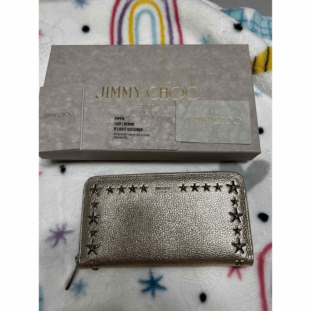 【新品・未使用】JIMMY CHOO ラウンドジップ長財布