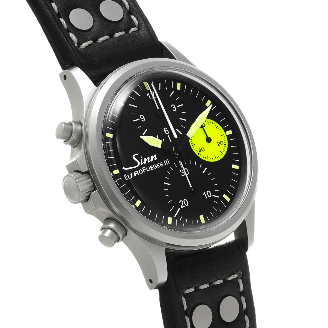 ジン Sinn 356.EURO FLIEGER.III ブラック メンズ 腕時計