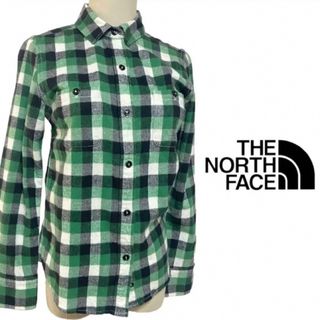 ザノースフェイス(THE NORTH FACE)の美品【THE NORTH FACE 】ノースフェイス長袖チェックシャツ(シャツ/ブラウス(長袖/七分))