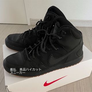 ナイキ(NIKE)の着払　ナイキ　ハイカットスニーカー黒　28センチ(スニーカー)