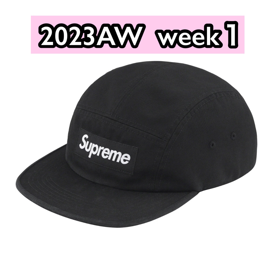 supreme Washed Chino Twill Camp Cap