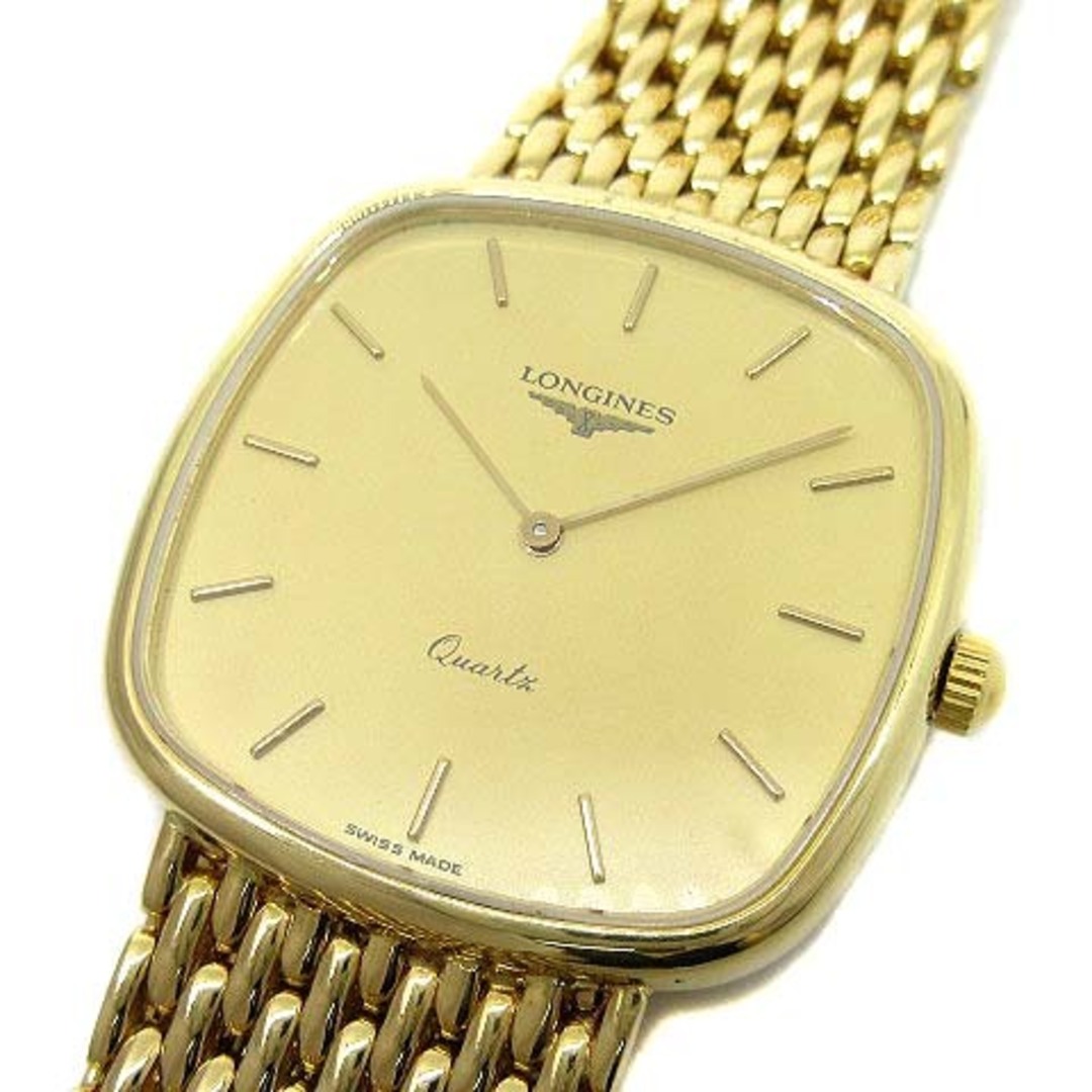 LONGINES - ロンジン LONGINES 金無垢 K18 クォーツ メンズ 腕時計