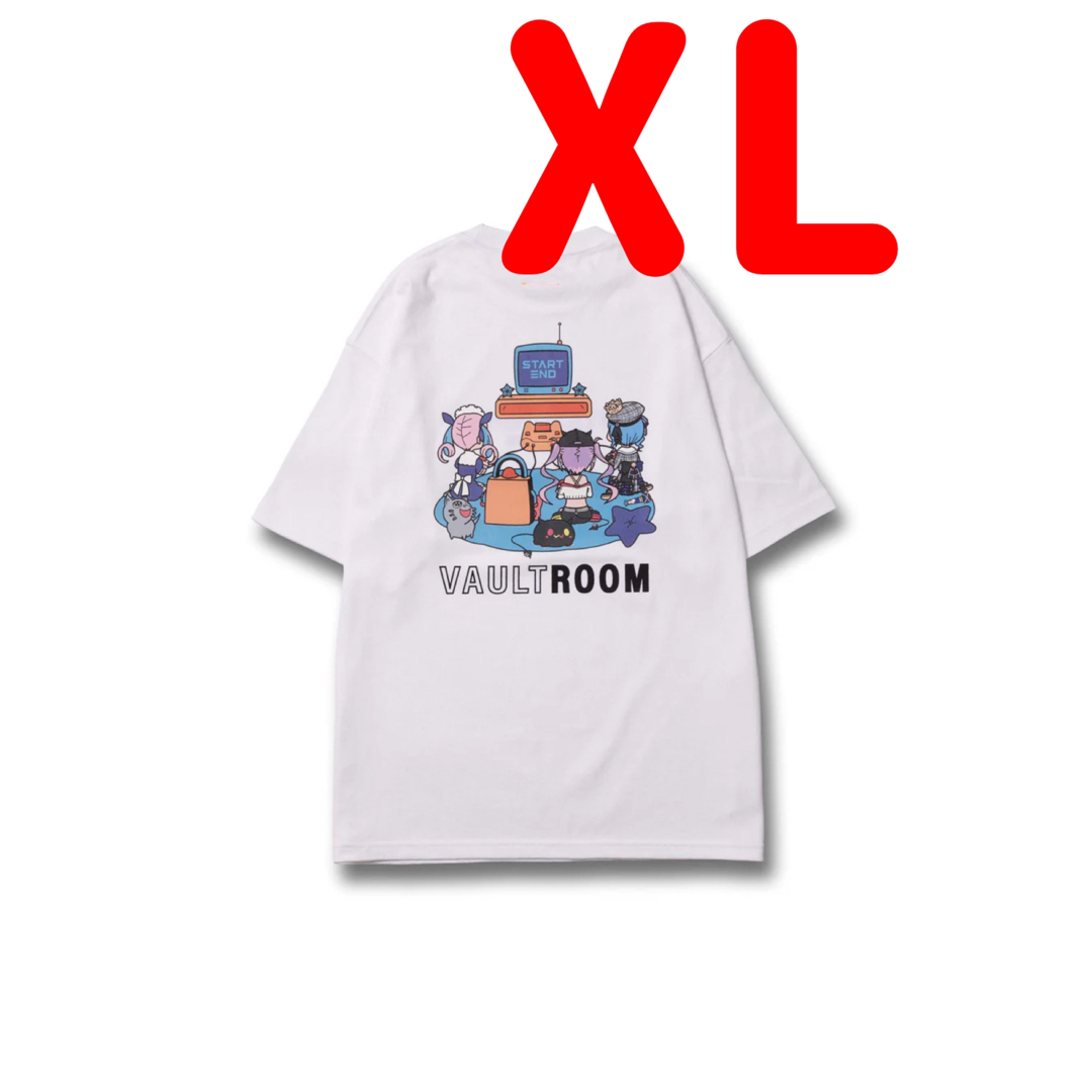 常闇トワ vaultroomコラボ Tシャツ white Mサイズ-