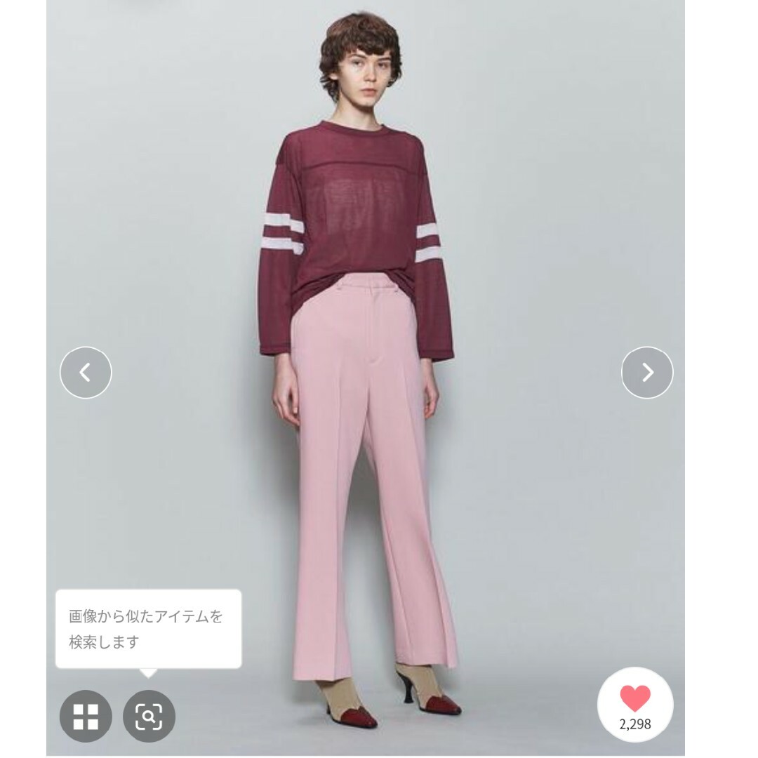 6(ROKU)>POLYESTER RAYON BOOTCUT PANTS/パ-hybridautomotive.com