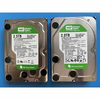 ウェスタンデジタル(Western Digital)のWestern Digital 2.0TB 2.5TB HDD２点セット(PCパーツ)