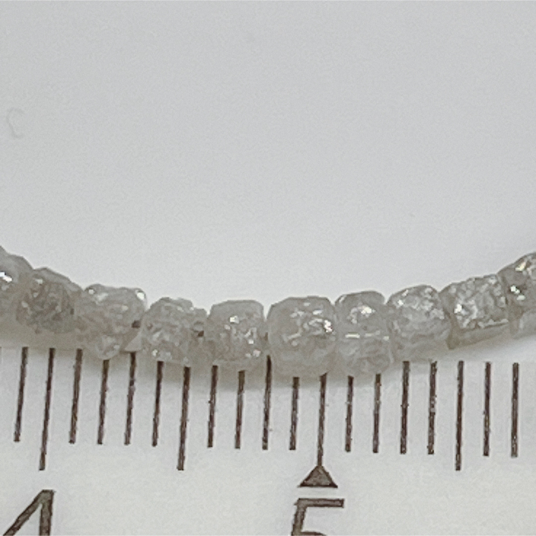 マグネット グレーホワイトダイヤモンドスクエア原石ブレスレットNO23 マグネット グレーホワイトダイヤモンドスクエア原石ブレスレットNO23