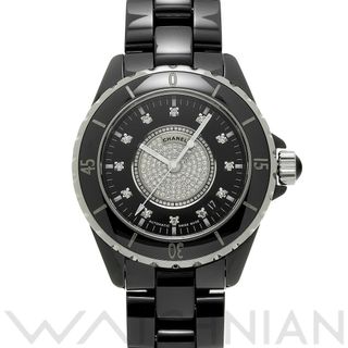 シャネル(CHANEL)の中古 シャネル CHANEL H1757 ブラック /ダイヤモンド メンズ 腕時計(腕時計(アナログ))