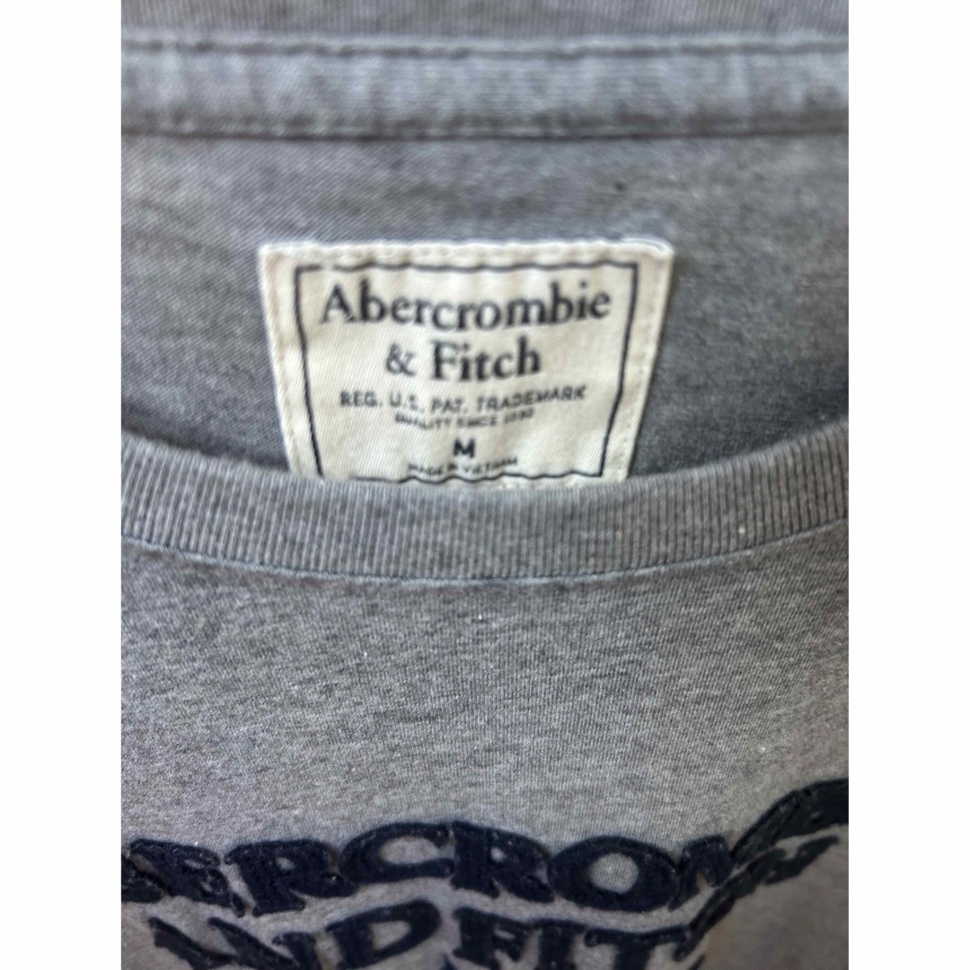 Abercrombie&Fitch(アバクロンビーアンドフィッチ)のｱﾊﾞｸﾛ Tシャツ　グレー　Mサイズ メンズのトップス(Tシャツ/カットソー(半袖/袖なし))の商品写真