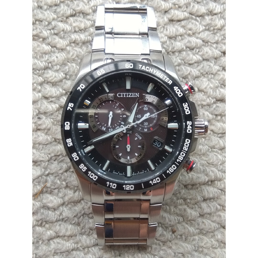 中古美品・【CITIZEN】シチズン アテッサ クロノグラフ AT3034