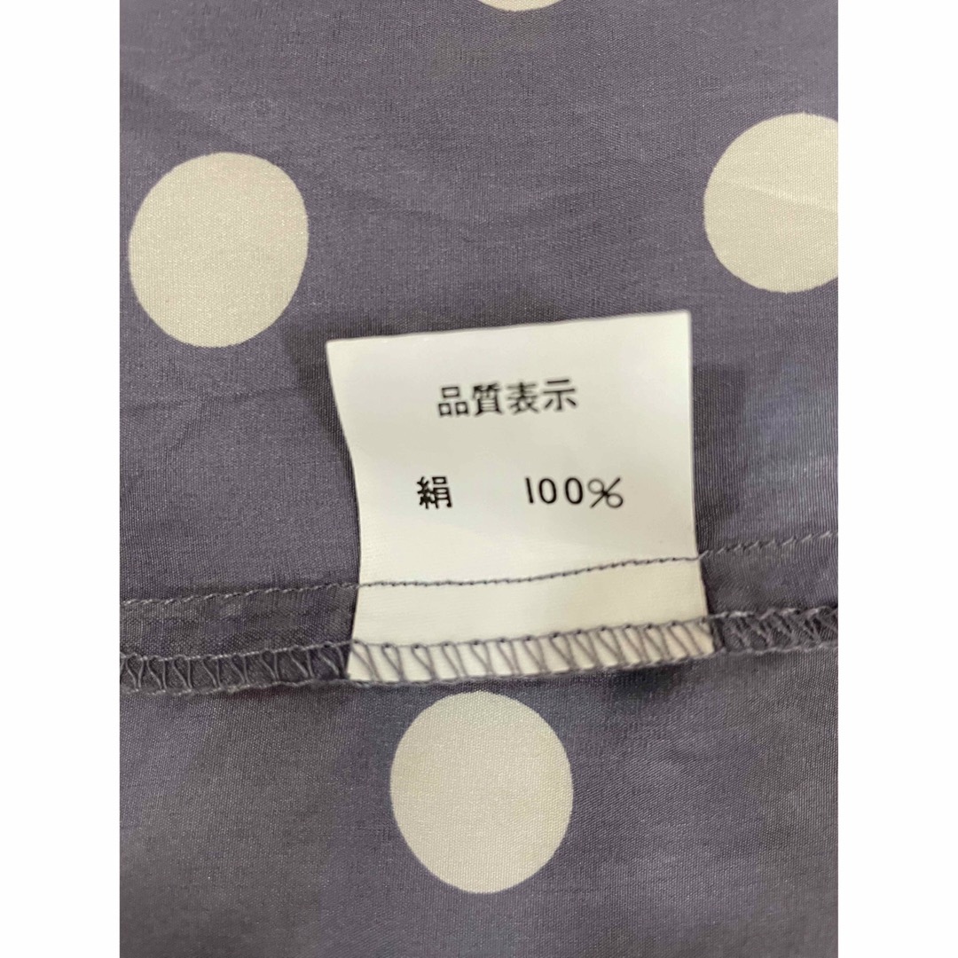 silk dot shirt レディースのトップス(シャツ/ブラウス(半袖/袖なし))の商品写真