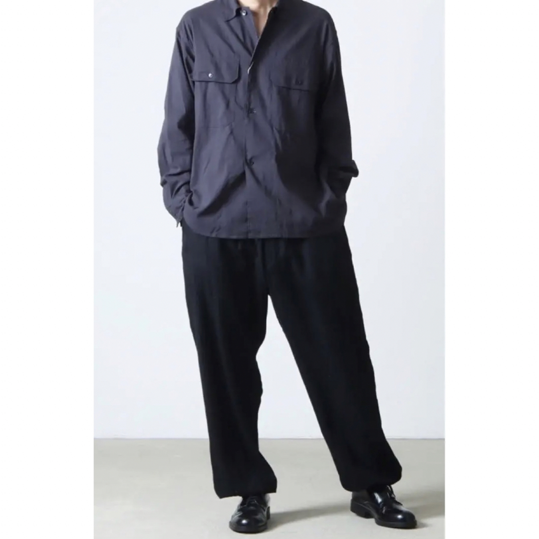 COMOLI 22SS コモリシャツ NAVY 3