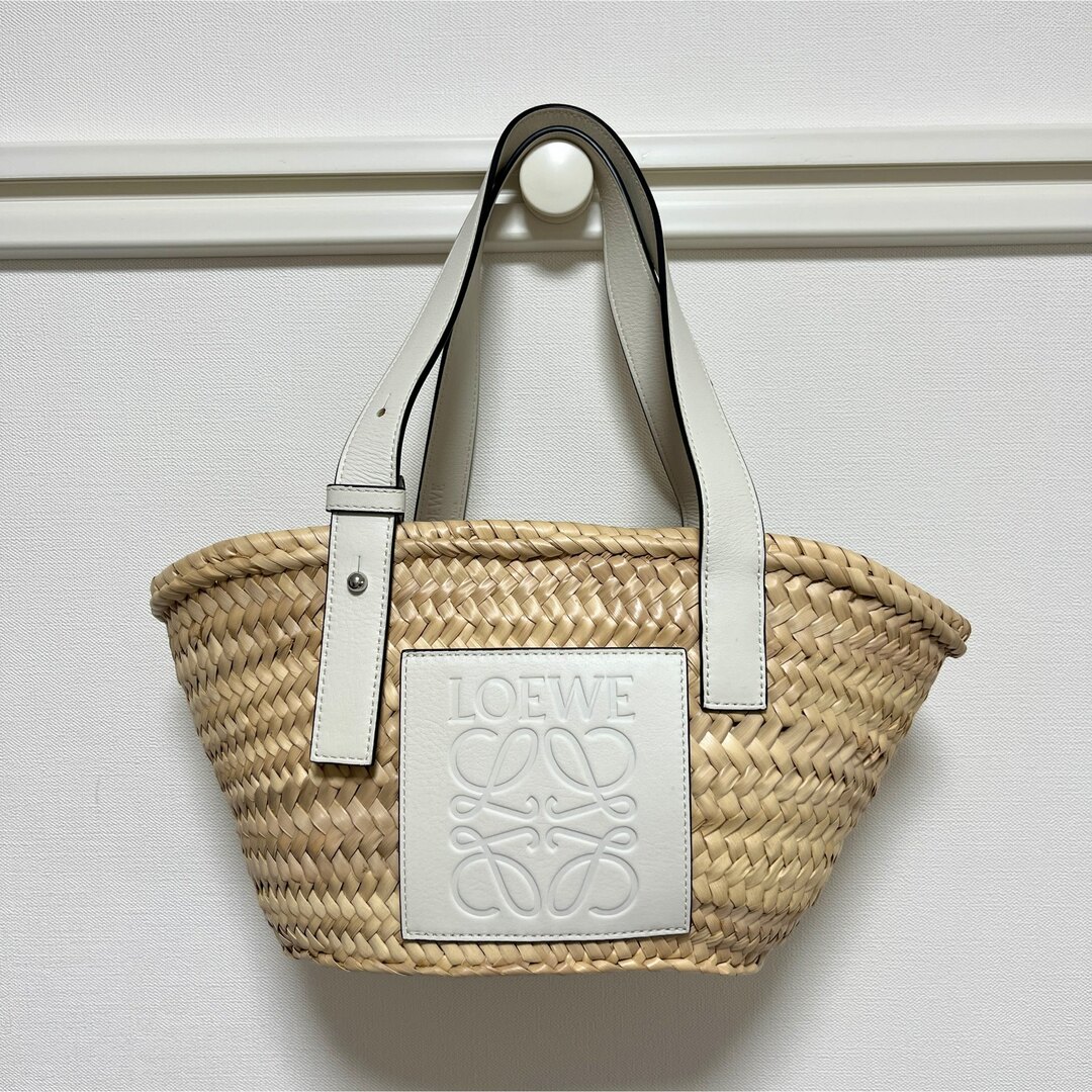 LOEWE - 美品 ロエベ カゴバッグ スモールサイズ ホワイトの通販 by