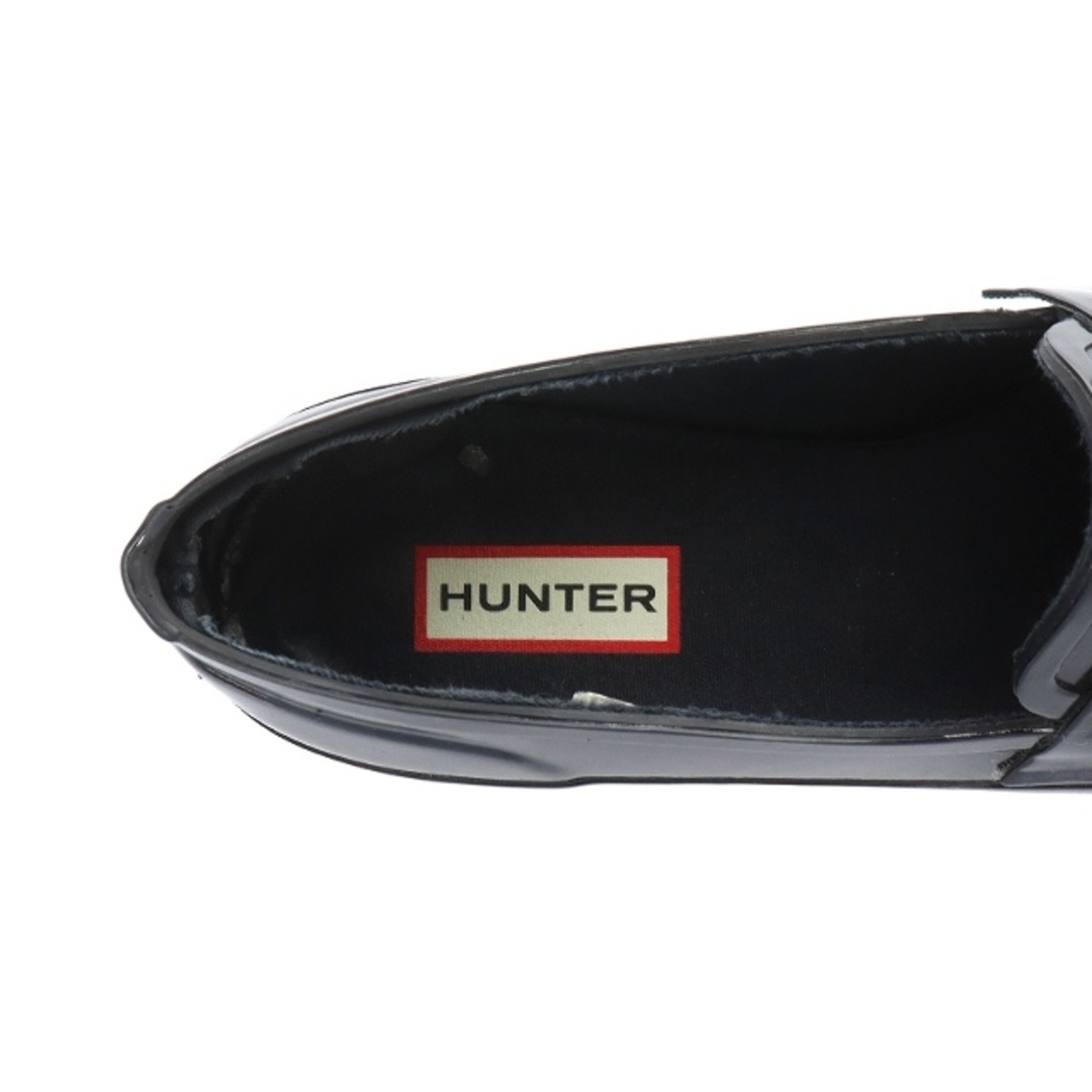 HUNTER   ハンター LOAFER レインシューズ ローファー  .0cm 黒の