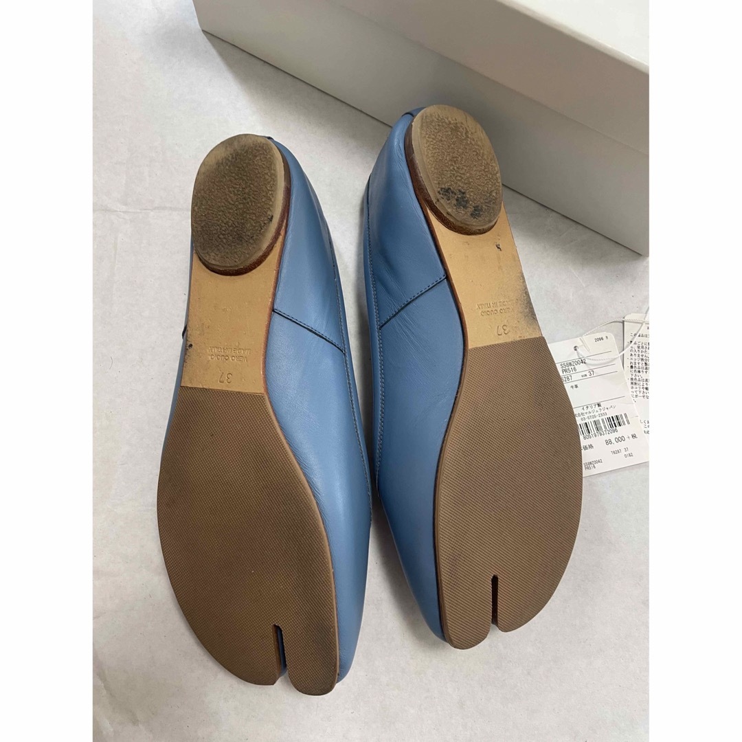 maison margiela メゾンマルジェラ 足袋バレエ tabi 青 maison margiela メゾンマルジェラ 足袋バレエ tabi 青