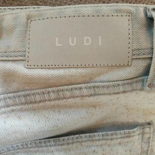 LUDI/ルディ リメイク クラッシュ ストレートデニムパンツ変色有(デニム/ジーンズ)