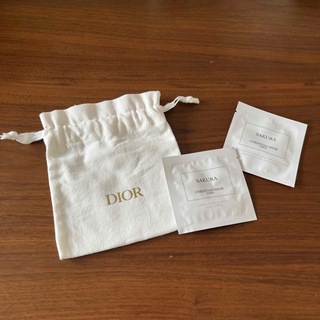 クリスチャンディオール(Christian Dior)のディオール　巾着　MCD　サクラ　サンプル　リキッドソープ&ボディクリーム(ボディソープ/石鹸)