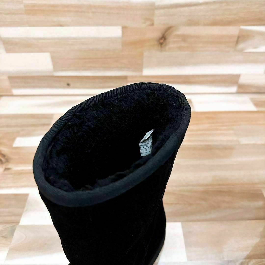 エミュー】EMU ムートンブーツ SPINDLEスピンドル ロー 27.0 黒 - ブーツ