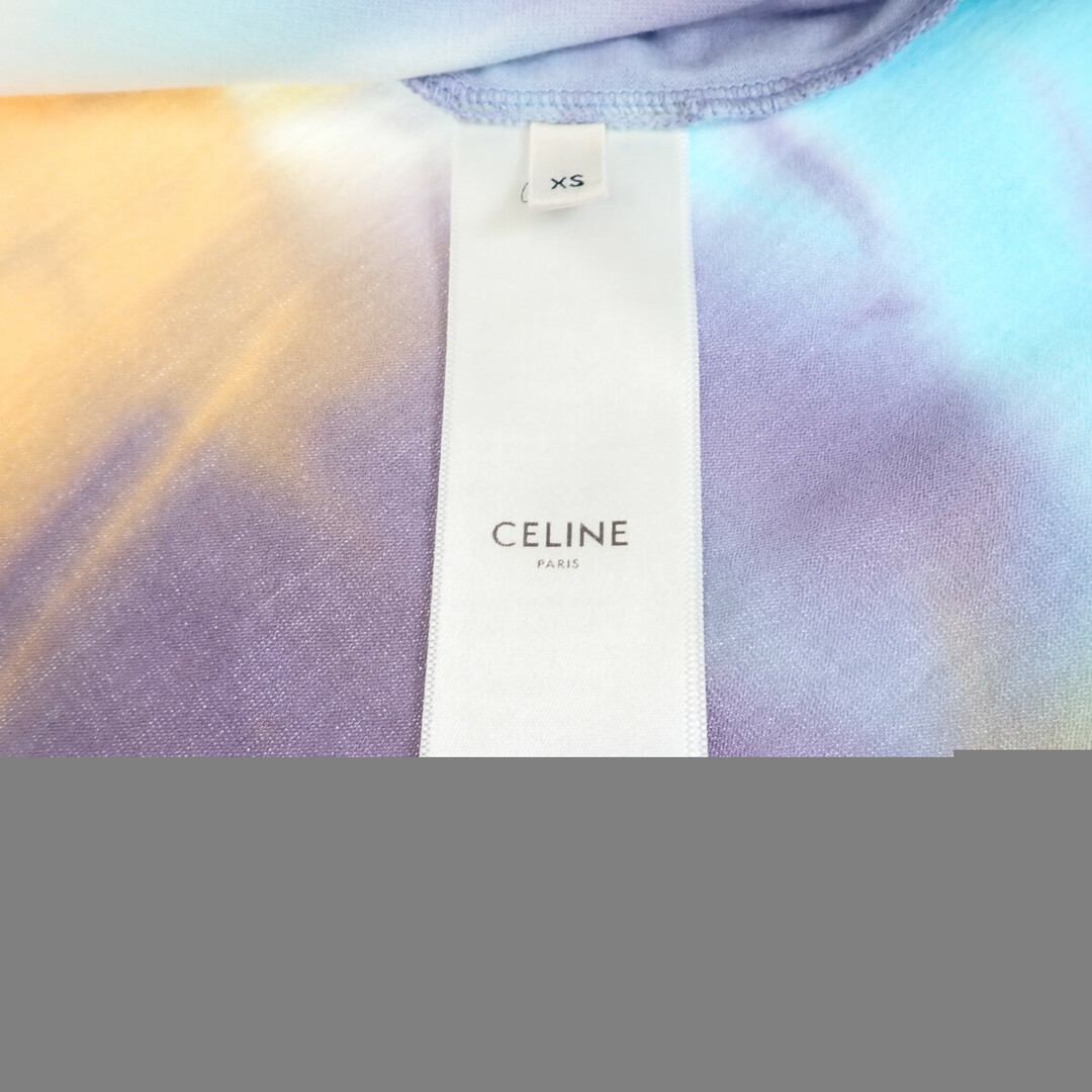 【中古】【Aランク】CELINE セリーヌ スタッズロゴ タイダイ ルーズTシャツ 半袖 トップス 2X687957M.14ML コットン マルチカラー XSサイズ メンズ【ISEYA】 メンズのトップス(Tシャツ/カットソー(半袖/袖なし))の商品写真