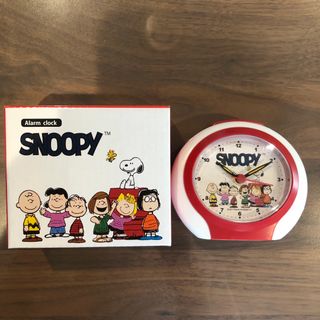 ピーナッツ(PEANUTS)の【新品】スヌーピー  ライト付きアラームクロック　(置時計)