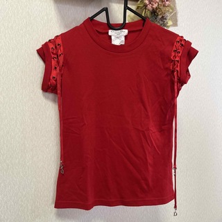 ディオール(Christian Dior) Tシャツ(レディース/半袖)（レッド/赤色系