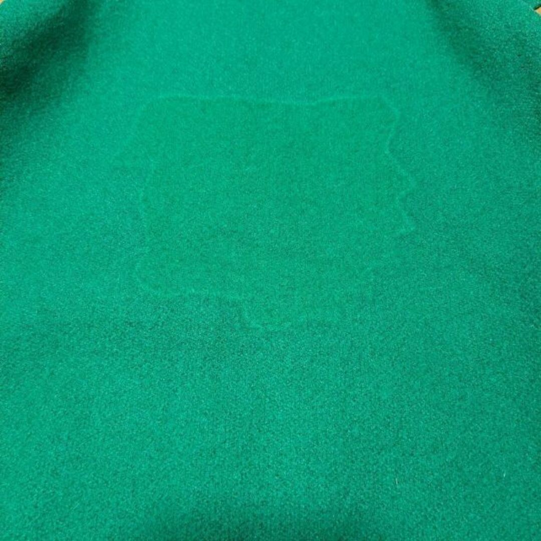 70s 80s  袖レザー スタジャン ワッペン 刺繍 袖革 グリーン