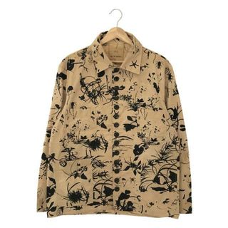 JOHN ALEXANDER SKELTON / ジョンアレキサンダースケルトン | コットン ボタニカルプリント 総柄シャツ ジャケット | S | ベージュ | メンズ(Tシャツ/カットソー(七分/長袖))