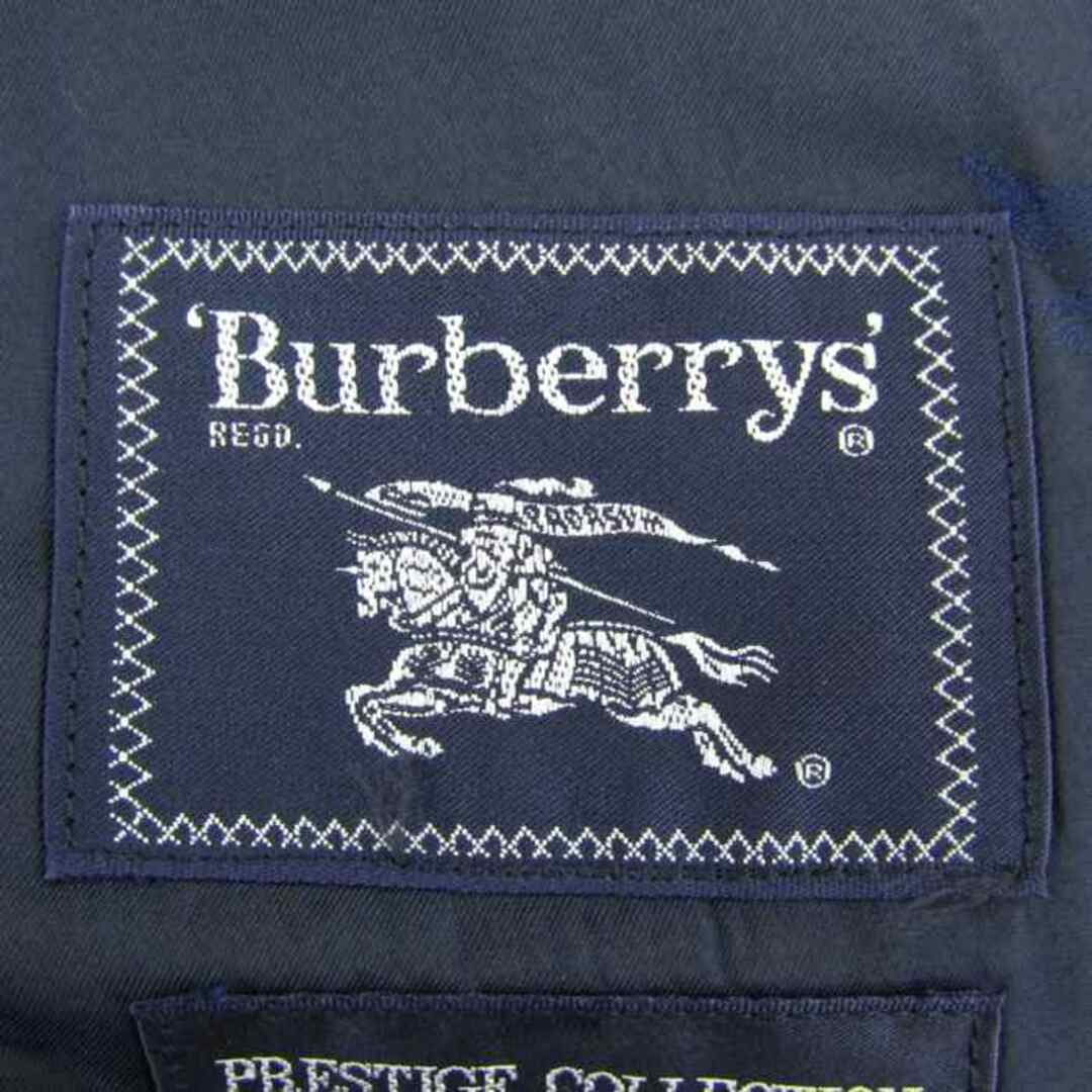 BURBERRY(バーバリー)のバーバリーズ テーラードジャケット2B チェックストライプ ウール100% M相当 メンズ フリーサイズ ネイビー Burberrys メンズのジャケット/アウター(テーラードジャケット)の商品写真