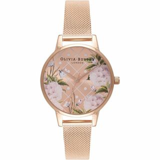 オリビアバートン(OLIVIA BURTON)の【新品】【在庫処分】オリビアバートン 腕時計 ローズゴールド メッシュベルト OB16DD06(腕時計)