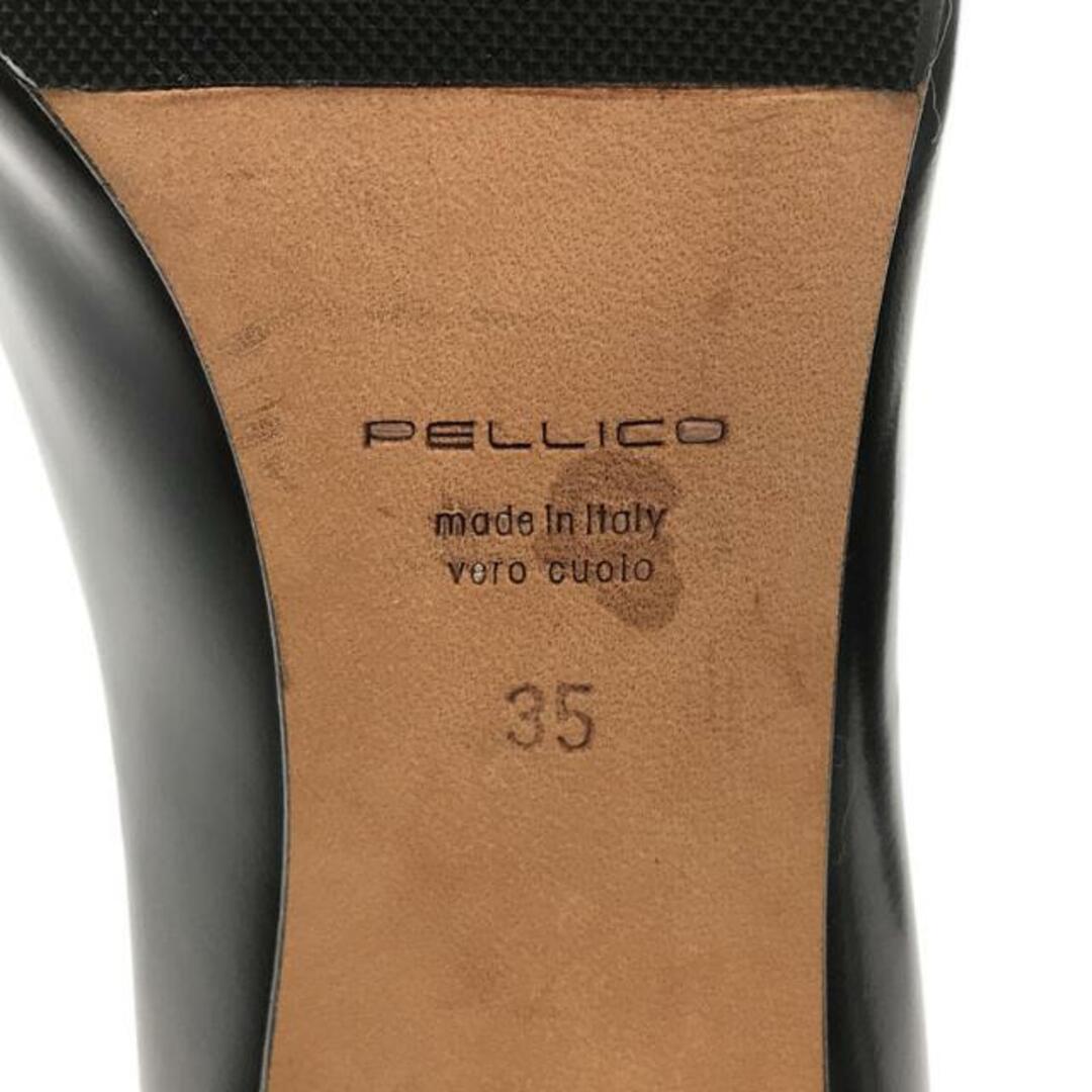 PELLICO(ペリーコ)のPELLICO / ペリーコ | ポインテッドトゥ ストラップ ヒール パンプス | 35 | ブラック | レディース レディースの靴/シューズ(ハイヒール/パンプス)の商品写真
