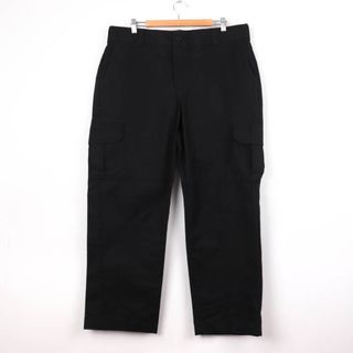 ディッキーズ(Dickies)のディッキーズ ワークパンツ カーゴパンツ ロゴ ボトムス アメリカ古着 大きいサイズ 黒 メンズ 38×30サイズ ブラック Dickies(ワークパンツ/カーゴパンツ)