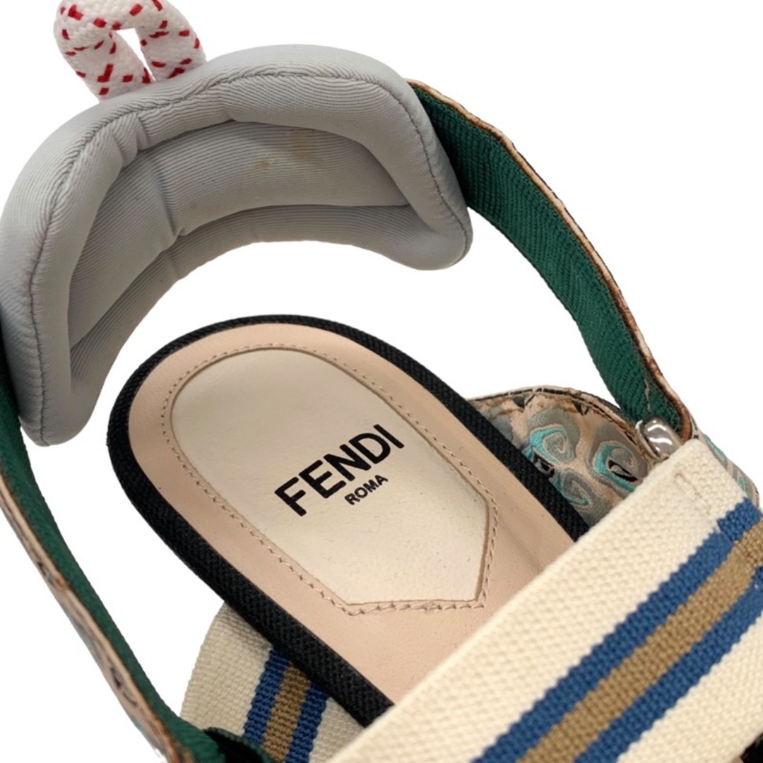 FENDI(フェンディ)のフェンディ コリブリ パンプス サンダル 靴 シューズ メッシュ マルチカラー シルバー チェック ストラップ メタリックヒール レディースの靴/シューズ(ハイヒール/パンプス)の商品写真