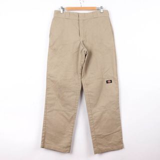 ディッキーズ(Dickies)のディッキーズ ワークパンツ ダブルニー レギュラーフィット ボトムス 32インチ相当 アメリカ古着 チノパン メンズ ﾌﾘｰサイズ ベージュ Dickies(その他)