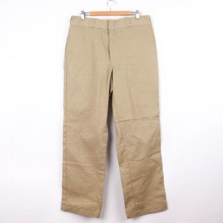 ディッキーズ(Dickies)のディッキーズ ワークパンツ 874 オリジナルフィット ストレート ボトムス アメリカ古着 チノパン メンズ 36×32サイズ ベージュ Dickies(その他)