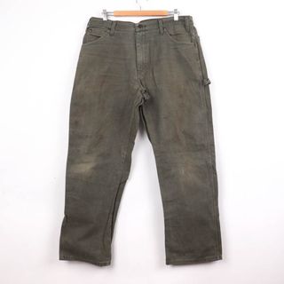 ディッキーズ(Dickies)のディッキーズ ワークパンツ ペインターパンツ ダック地 コットン100% ボトムス メンズ 36×30サイズ グリーン Dickies(その他)