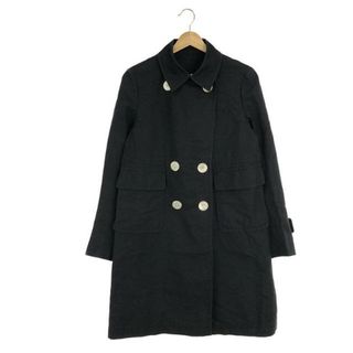 アクアスキュータム(AQUA SCUTUM)のAQUASCUTUM / アクアスキュータム | コットン ロングコート | 7S | ブラック | レディース(その他)