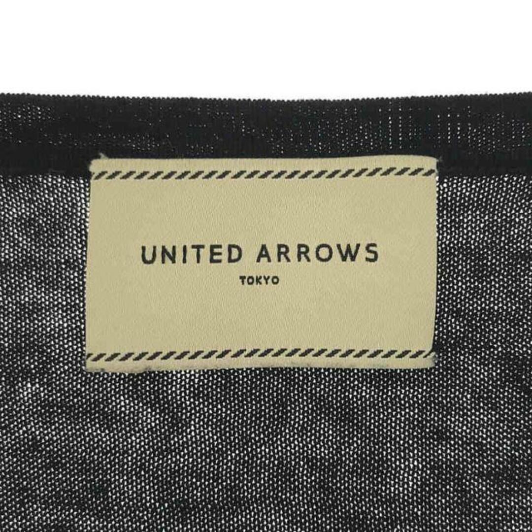 UNITED ARROWS(ユナイテッドアローズ)のUNITED ARROWS / ユナイテッドアローズ | フラワー刺繍 ラグランスリーブ 半袖ニット | ブラック | レディース レディースのトップス(ニット/セーター)の商品写真