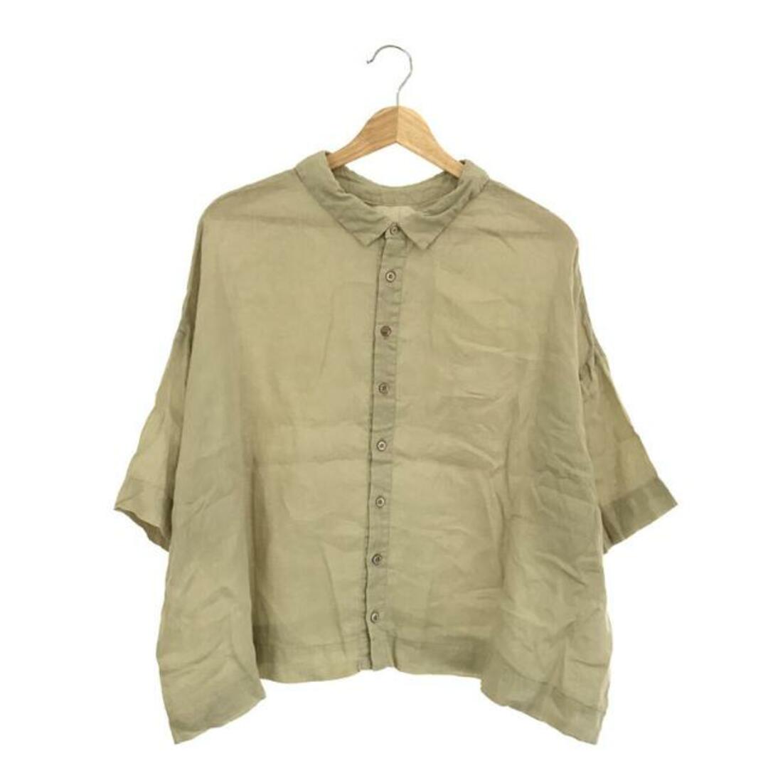 nest robe / ネストローブ | リネン 半袖ブラウス | F | ライトグリーン | レディース | フリマアプリ ラクマ